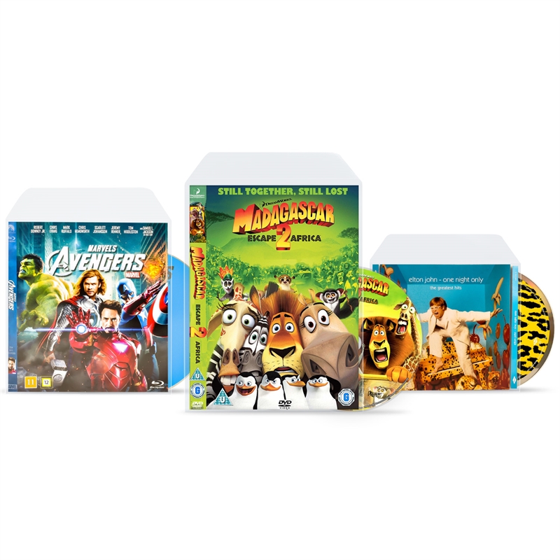 pepermunt verf Hertogin Sample pakket met hoezen voor DVD, CD, Blu-Ray en PS4